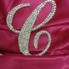 Swarovski Crystal Monogram Cake Topper "C"