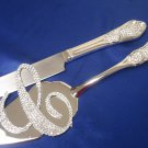 Monogram Cake Topper & Cake Knife & Server Set Package (Clear Only)