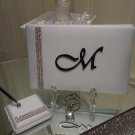 Monogram Guest Book and Pen Set Package (Black)