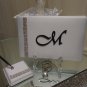 Monogram Guest Book and Pen Set Package (Black)