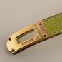 HERMES KELLY DOUBLE TOUR LIME GREEN BRACELET