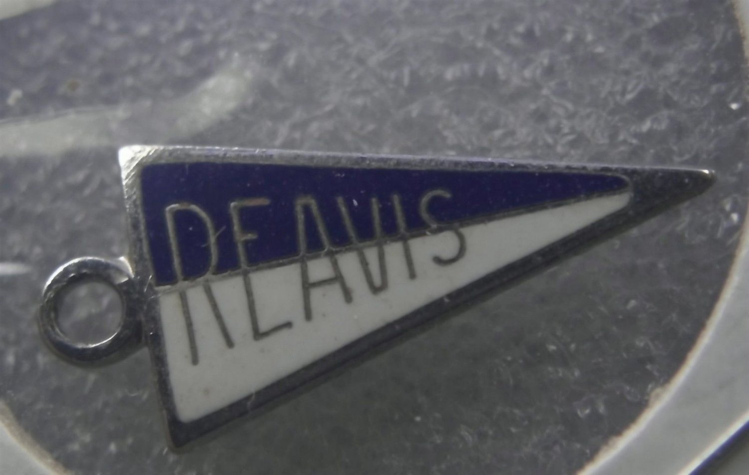 REAVIS HIGH SCHOOL BURBANK, IL Sterling & Enamel Banner Pennant Charm
