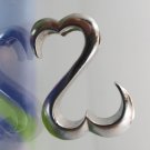 Always Popular Pendant : Sterling 925 Silver "Open Heart" Pendant