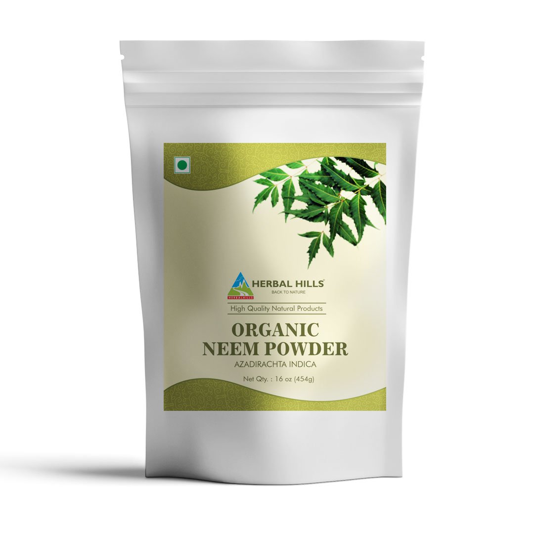 Herbal Hills Organic Neem Powder (Azadirachta Indica) 454 GMS (16 oz)