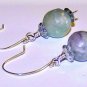 Rainbow Fluorite and Sterling Silver Earrings