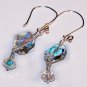 Geometric Aurora Borealis Swarovski Crystal Earrings
