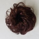 Synthetic Elastic Scrunchie Curly Bun in brown
