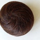 Drawstring Hair , Swirl style hair bun in brown