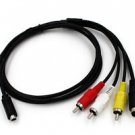 New AV A/V TV Audio Video Cable Lead For SONY Camcorder Handycam DCR-SX44/e/l/r