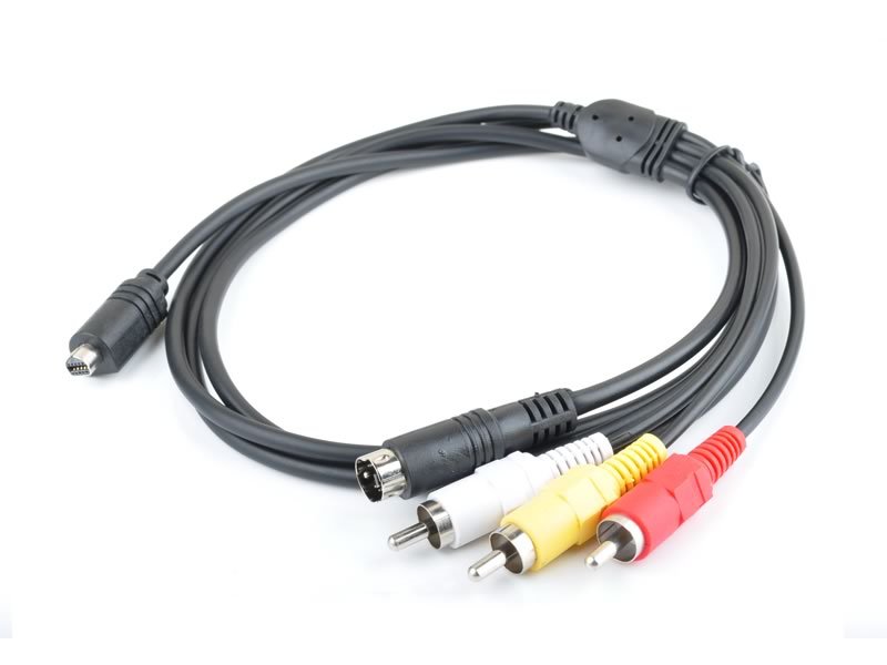 AV A/V Audio Video TV Cable Cord Lead For Sony Camcorder Handycam DCR