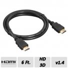 6FT HDMI CABLE CORD CONNECT TV TO LAPTOP COMPUTER PC DVD BLU-RAY MEDIA PLAYER     EJ1