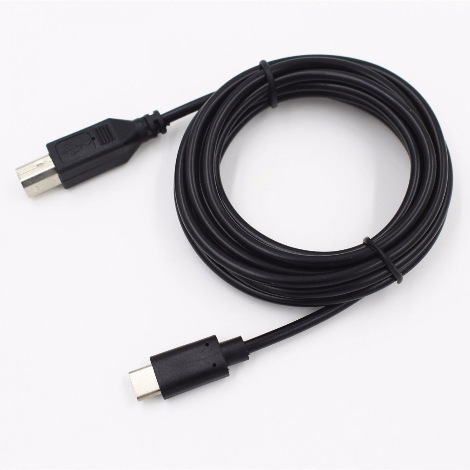 Type C to USB B Cable For Zebra LP 2824 Plus Monochrome Direct Thermal