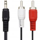 3.5mm To 2 RCA Audio Y Adapter Cable Cord For Vizio S382w-CO Sound Bar Speaker