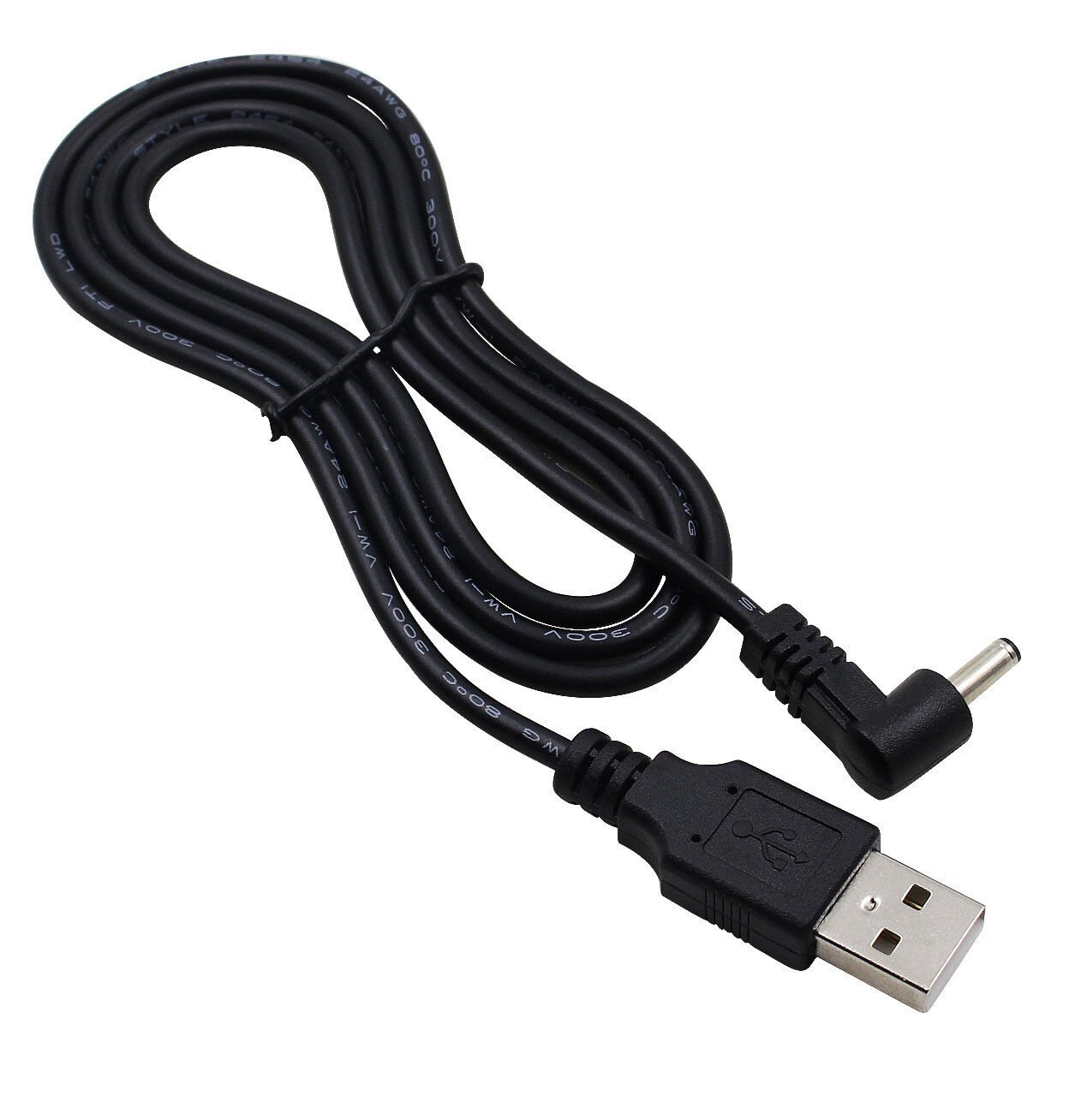 USB to DC 5V Angled Power Adapter Cord Cable 1m For Logitech G19 Games Keyboard