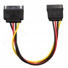 1pcs 8 Inches SATA 15 Pin Male to Female SATA Power Adapter Extension Cable