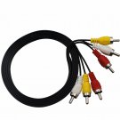 3 RCA Male to 3 RCA Male Adapter Cable AV Audio Video Cable