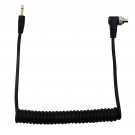 PC 2.5mm Cord Camera Sync Trigger Lock Cable Screw to Male Flash for SLR