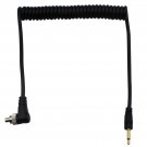 2.5mm To Male Flash PC Sync Cable Cord With Screw Lock For Canon SLR Camera