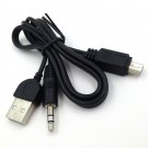 3.5mm and USB to Mini USB Aux Cable Charger For iHome iM59WC Portable Speaker