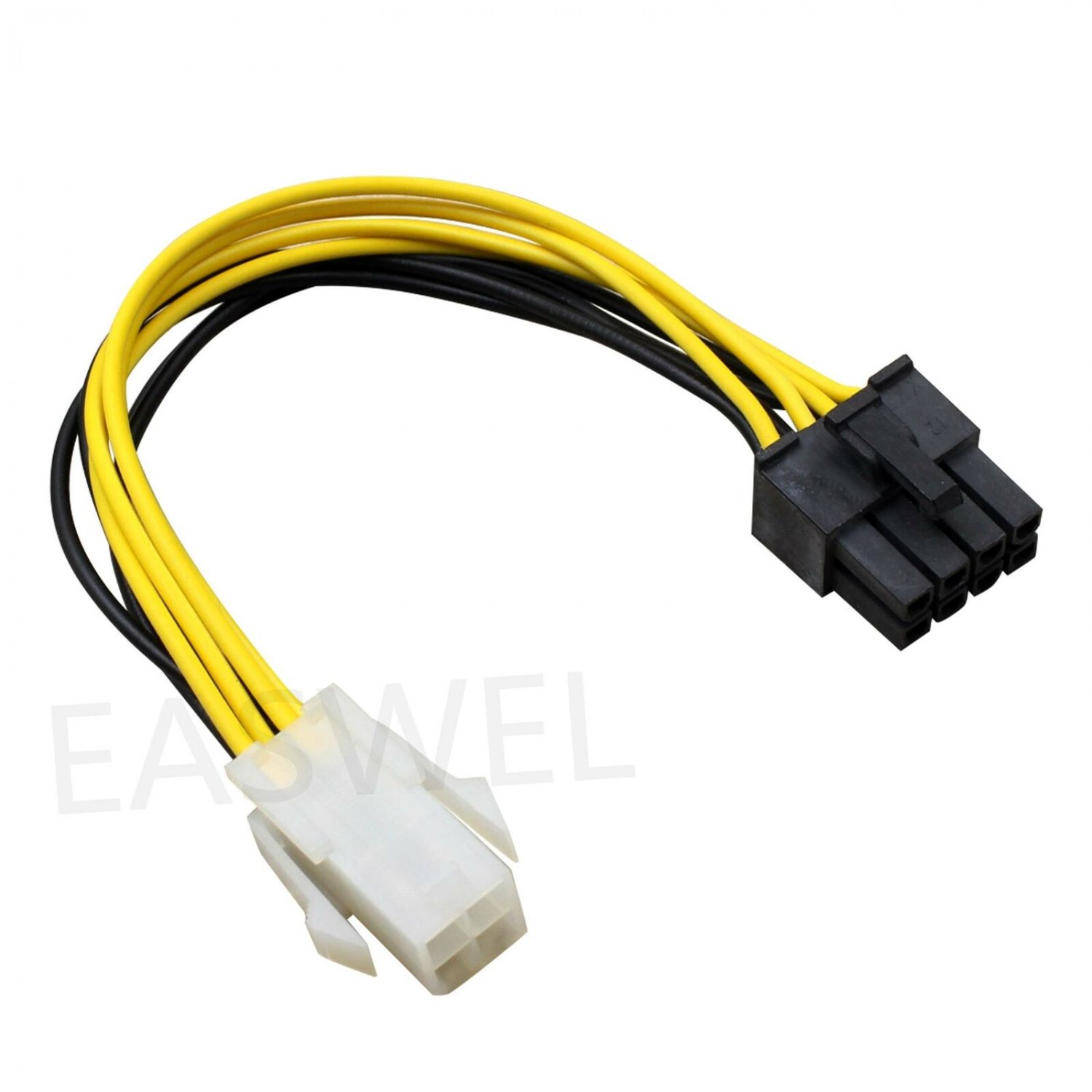 4-Pin to 8-Pin Extension Cable for Power Supply Adapter Converter Cable