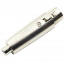 UKDJ RCA Phono Socket Female to 3 Pin XLR Socket Female Adaptor