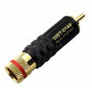 Gold plating RCA plug lock Soldering Audio/Video plug Connector