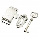 3pcs/set Replacement Antique Vintage Style Bronze Cabinet Door Lock With Key