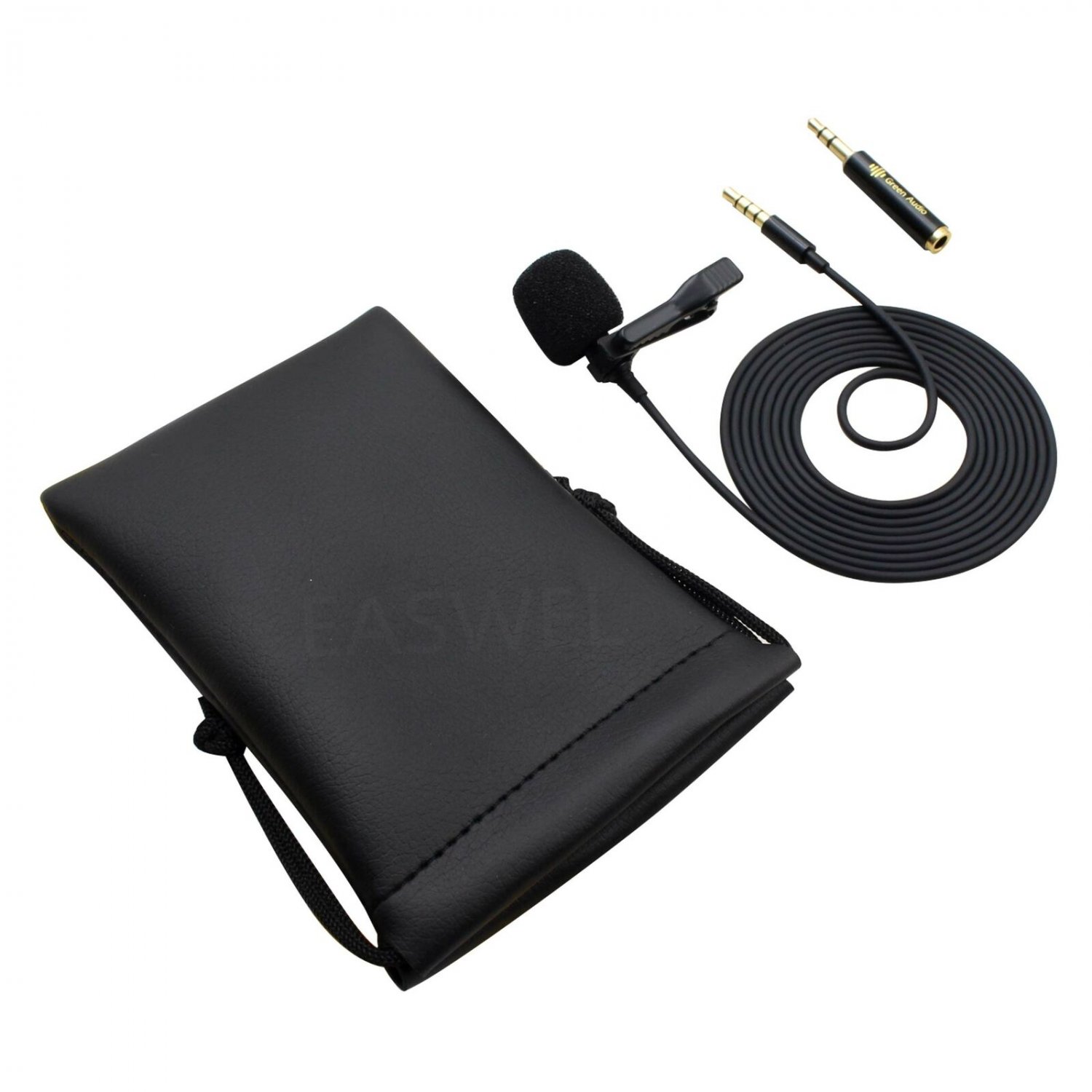 Lavalier Clipon Lapel Microphone TRRS 3.5mm AUX for Recording