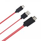 MHL Micro USB HDMI AV TV Adapter Cable For Samsung Galaxy Tab S 8.4 SM-T700 T705