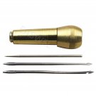 1set Sewing Shoe Repair Tool Sewing Tools Needle Awl Leather Craft Kit Too @vt