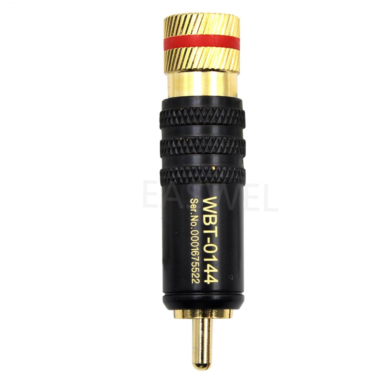 Gold plating RCA plug lock Soldering Audio/Video plug Connector