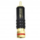 Gold plated RCA plug lock Soldering Audio/Video plugs Connector