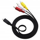 Mini USB To 3 RCA AV Audio Video Cable for Canon AVC-DC400ST