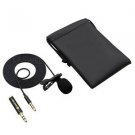 Lavalier Lapel Microphone w/ Mic Cover for Phone PC Recording Speech Podcast