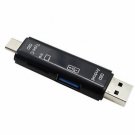 Type-c 5-in-1 OTG TF Memory Card Reader USB Devices Connector Adapter
