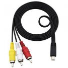 Mini USB To 3 RCA AV Audio Video Cable for Canon PowerShot S100 (2011) - 8007370