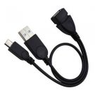 USB To Micro Port OTG Power Adapter Cable Cord For DJI Mavic Pro Air Spark