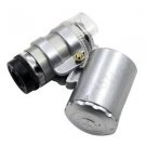 60X Mini Pocket Microscope Loupe Glass Jeweler Handheld Magnifier w/LED Light UK