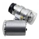 60x Handheld Mini Pocket Microscope Loupe Jeweler Magnifier With LED Light