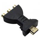 15 Pin VGA Male to 3 RCA Female Adapter Converter Cable Extender Adapter