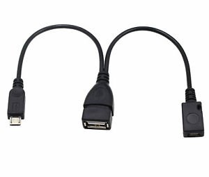 3in1 Male to Female Micro USB 2.0 Power Charging Host OTG Hub Cable Adapter