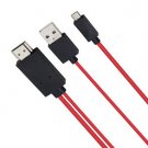 1080P MHL Micro USB 5Pin to HDMI/TV Cable For Asus LG ZTE Sharp Meizu Android