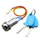 2 Wire Ignition Key Switch Lock Electric Scooter Moped Super Pocket Bike