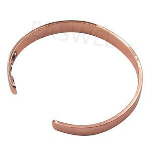 Magnetic Cuff Copper Bracelet Healing Bio Therapy Arthritis Pain Relief Bangle