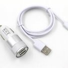 USB In Car Fast Dual Charger Data Cable For Macbook Pro Air 11.6" Oneplus 2