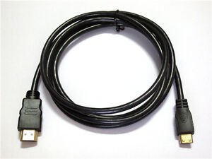 Mini HDMI to HDMI Video Cable for Canon PowerShot SX40 SX50 SX60 HS Camera to TV