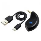 Car Bluetooth 3.5mm AUX Audio Receiver Speaker MP3 Music Streaming Adapter Mic