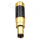 Carbon Fiber Gold plated plug connector tail hole 5.5mm 2.1mm / 2.5mm