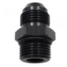 1pcs ORB-8 with O-ring Boss AN8 8AN to AN8 8AN Male Adapter Fitting Black