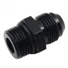 Male ORB-8 W/T O-Ring AN8 8-AN to AN8 AN -8 Male Adapter Fitting Black